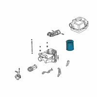 OEM Acura RSX Air Cleaner Element Diagram - 17220-PNB-505