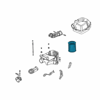 OEM 2002 Acura RSX Air Cleaner Element Diagram - 17220-PNB-505