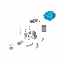 OEM 2005 Honda Civic Cover Set, Air Cleaner Diagram - 17202-PRA-010