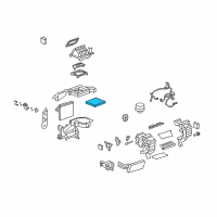 OEM 2015 Chevrolet Captiva Sport Cabin Air Filter Diagram - 20901295