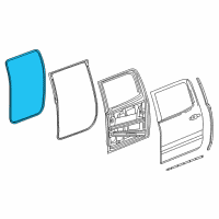 OEM GMC Yukon XL Weatherstrip On Body Diagram - 23255368