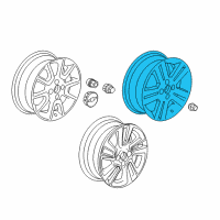 OEM 2013 Chevrolet Spark Wheel, Alloy Diagram - 95954820