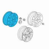 OEM 2014 Chevrolet Spark Wheel, Alloy Diagram - 95137597