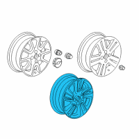 OEM 2015 Chevrolet Spark EV Wheel Rim-15X6 Diagram - 95024486