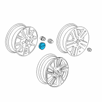 OEM Chevrolet Spark Center Cap Diagram - 95258570