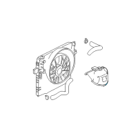 OEM 2001 Jeep Grand Cherokee Bottle-COOLANT Recovery Diagram - 52079461AB