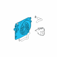 OEM 2004 Jeep Grand Cherokee Engine Cooling Radiator Diagram - 52079428AD