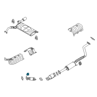 OEM Kia Hanger-Exhaust Pipe Diagram - 287602G000