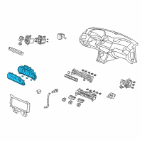 OEM 2008 Honda Accord Meter Assembly, Combination Diagram - 78100-TA0-A41