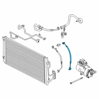 OEM BMW i3 Pressure Pipe, Front Diagram - 64-50-9-321-877