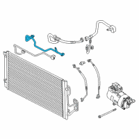 OEM 2014 BMW i3 Pressure Pipe, Front Diagram - 64-50-9-291-276