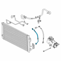 OEM 2014 BMW i3 Pressure Pipe, Front Diagram - 64-53-9-291-278