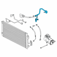 OEM 2014 BMW i3 Pressure Pipe, Front Diagram - 64-50-9-291-282