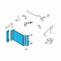 OEM 2016 Toyota Corolla Radiator Assembly Diagram - 16410-0T042