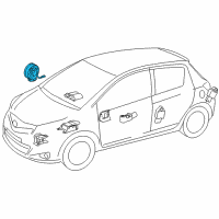 OEM Toyota Yaris Clock Spring Diagram - 84307-0D080
