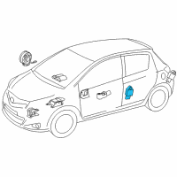 OEM 2012 Toyota Prius V Air Bag Sensor Diagram - 8983148020