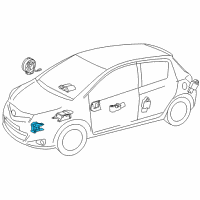 OEM 2016 Toyota Yaris Front Sensor Diagram - 89173-09A90