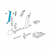 OEM Dodge Magnum Molding-Windshield Diagram - ZX07DW1AC