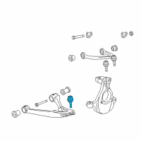 OEM 2009 GMC Sierra 2500 HD Lower Ball Joint Diagram - 19209396