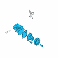 OEM Hyundai Tucson Pump Assembly-Coolant Diagram - 25100-2G510