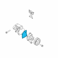 OEM 2016 Hyundai Santa Fe Sport Gasket-Water Pump Diagram - 25124-2G500