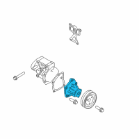 OEM 2011 Hyundai Santa Fe Pump Sub Assembly-Coolant Diagram - 25110-2G600