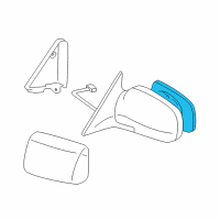 OEM 2001 Toyota RAV4 Mirror Glass Diagram - 87961-42620