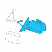 OEM 2001 Toyota RAV4 Mirror Assembly Diagram - 87940-42640