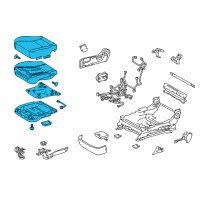 OEM 2014 Lexus LS460 Front Seat Set Diagram - 71002-50K30-A4