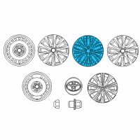 OEM 2019 Toyota Camry Wheel, Alloy Diagram - 42611-06E10