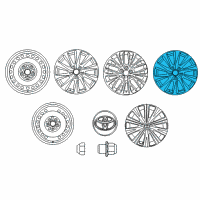 OEM 2019 Toyota Camry Wheel, Alloy Diagram - 42611-06E20