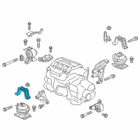 OEM 2022 Honda Odyssey Stopper, FR. Engine Mount Diagram - 50835-SHJ-A61