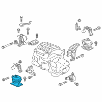OEM 2014 Honda Odyssey Rubber Assy., FR. Engine Mounting (ACM) Diagram - 50830-TK8-A01
