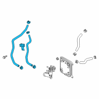 OEM Hyundai Sonata Hose & Clamp Assembly Diagram - 25450-E6500