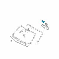 OEM 2008 Hyundai Azera Cover-Rear View Inside Mirror Diagram - 85130-3L200