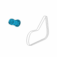 OEM 2003 Saturn Vue Serpentine Tensioner Diagram - 24430296