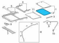 OEM 2022 Toyota Corolla Cross Weatherstrip Diagram - 63251-0A040