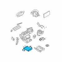 OEM 2009 Saturn Astra Core Kit, Heater Diagram - 93180006