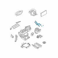 OEM 2008 Saturn Astra Tube Asm, Heater Core Diagram - 9117119