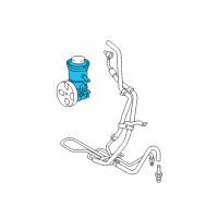 OEM 2012 Toyota Tacoma Power Steering Pump Reservoir Diagram - 44306-04030