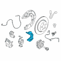 OEM BMW M8 Calliper Carrier Left Diagram - 34-20-8-064-493