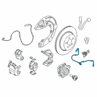 OEM 2017 BMW 740e xDrive Abs Wheel Speed Sensor Diagram - 34-52-6-874-638