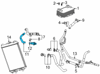 OEM 2021 Chevrolet Corvette Inlet Hose Diagram - 84660335