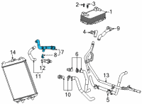 OEM 2021 Chevrolet Corvette Outlet Hose Diagram - 84369155