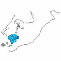 OEM 2018 Honda Fit Tank, Washer (2.5L) Diagram - 76841-T5R-A01