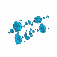 OEM Lexus IS300 Reman Alternator Assembly Diagram - 27060-46300-84