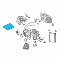 OEM 2021 Lincoln Navigator Cabin Air Filter Diagram - KL3Z-19N619-AA