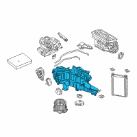 OEM 2020 Ford F-250 Super Duty AC & Heater Assembly Diagram - HL3Z-19850-AB