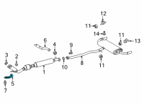 OEM 2022 Lexus NX450h+ Exhaust Hanger Diagram - 1757225040