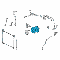 OEM Toyota Sienna Compressor Assembly Diagram - 88320-58020